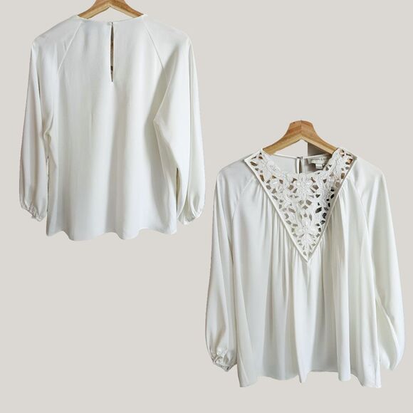 NWT Sachin & Babi Dylan Lace Top XS Ivory Western Boho $345 - Picture 3 of 8